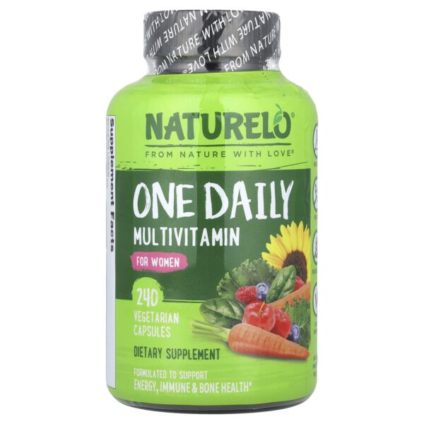 NATURELO, One Daily Multivitamin, For Women, 240 Vegetarian Capsules - Image 4